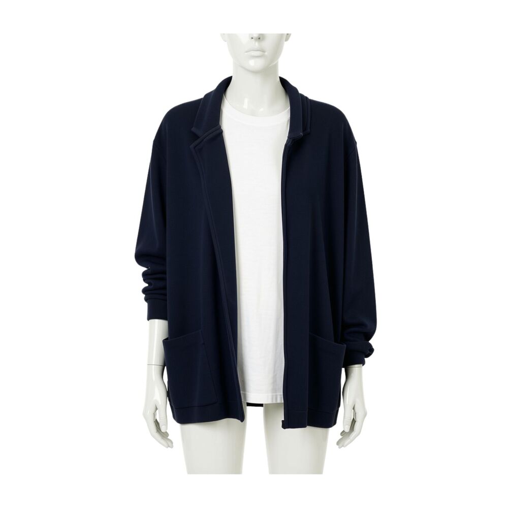 Banana Republic Open-Front Knit Sweater Blazer Cardigan Navy Blue M